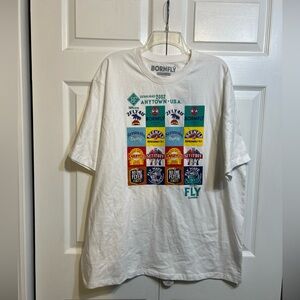 NWT Born Fly Graphic White Short Sleeve T Shirt Size 3X Seriously Fly Been Fly